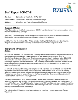 Waterfront and Parking Strategy Final Report