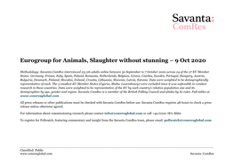 Eurogroup for Animals, Slaughter Without Stunning – 9 Oct 2020