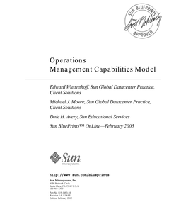 Operations Management Capabilities Model
