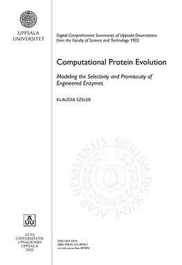 Computational Protein Evolution