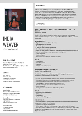 India Weaver