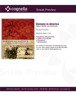 Koreans in America History, Identity, and Community Revised First Edition