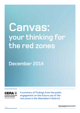 Report: Canvas: Your Thinking for the Red Zones: a Summary of Findings