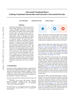 Unifying Variational Autoencoders and Generative Adversarial Networks