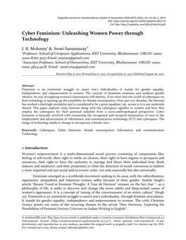 Cyber Feminism: Unleashing Women Power Through Technology