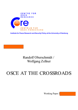 Osce at the Crossroads