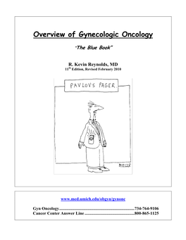 Overview of Gynecologic Oncology