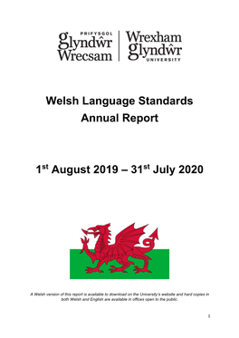 Welsh Language Standards Annual Report 1