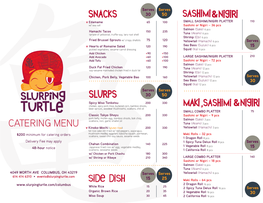 Catering Menu & &