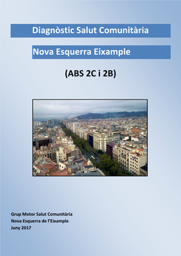 Diagnòstic Salut Comunitària Nova Esquerra Eixample