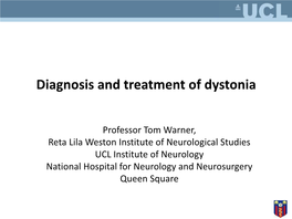 Dopa-Responsive Dystonia