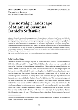The Nostalgic Landscape of Miami in Susanna Daniel's Stiltsville