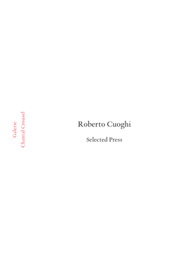 Roberto Cuoghi Selected Press Galerie Chantal Crousel Seungduk Kim.«Artgénétiquementmodifié
