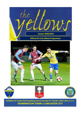 WARRINGTON TOWN V LANCASTER CITY