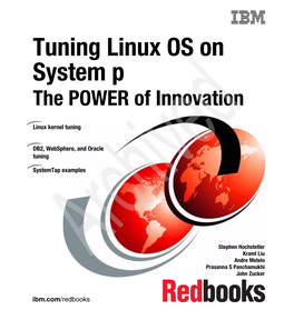Tuning Linux OS on IBM System P the POWER of Innovation June 2007