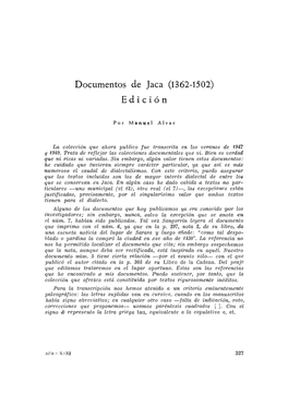 Documentos De Jaca (1362-1502). Edición