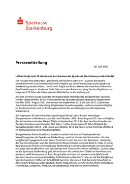 Pressemitteilung 19