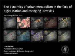 The Dynamics of Urban Metabolism in the Face of Digitalisation and Changing Lifestyles