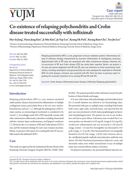 Co-Existence of Relapsing Polychondritis and Crohn Disease