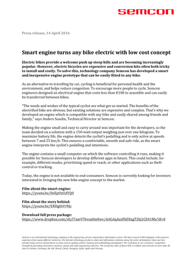 Smart Engine Turns Any Bike Electric with Low Cost Concept