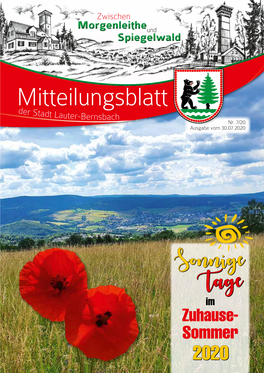 Mitteilungsblatt Der Stadt Lauter-Bernsbach Nr
