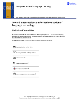 Toward a Neuroscience-Informed Evaluation of Language Technology