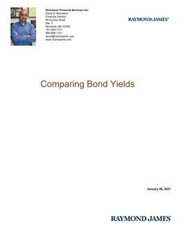 Comparing Bond Yields