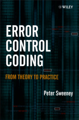 ERROR CONTROL CODING ERROR CONTROL CODING from Theory to Practice