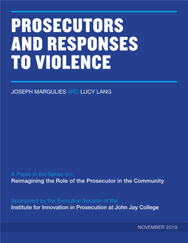 Prosecutors and Responses to Violence |1