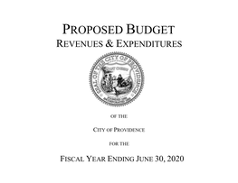 Proposed Budget Revenues & Expenditures