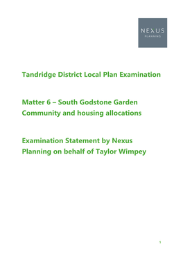 South Godstone Garden Community and Housing Allocations