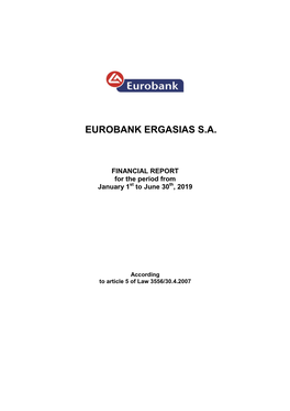 Eurobank Ergasiαs S.A