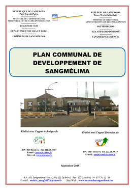 Plan Communal De Developpement De