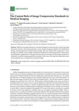 The Current Role of Image Compression Standards in Medical Imaging