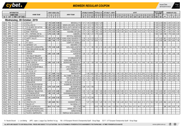 Midweek Regular Coupon 09/10/2019 09:30 1 / 5