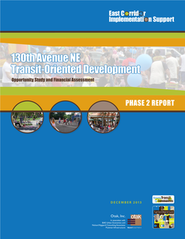130Th Avenue NE Transit-Oriented Development Opportunity Study and Financial Assessment