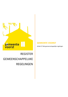 Register Gemeenschappelijke Regelingen