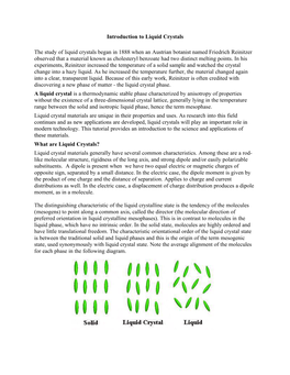 Introduction to Liquid Crystals