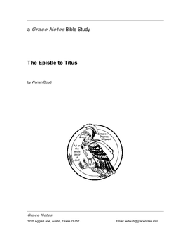 The Epistle to Titus