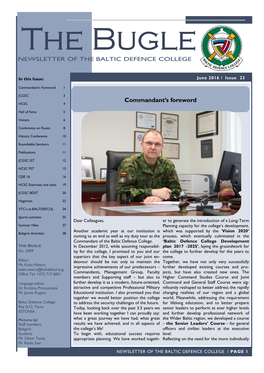 Commandant's Foreword