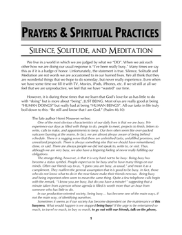 Prayers &Spiritual Practices