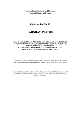 Farnham Papers