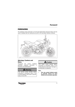 Speed Triple 1050 Manual