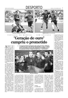 Desporto Funchal, 7 De Outubro De 2001 3