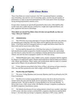 J/88 Class Rules