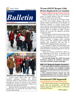 Halton OSSTF Newsletter