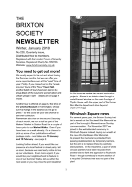 January 2018 No.228, Quarterly Issue, Distributed Free to Members