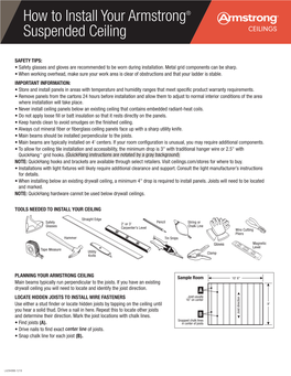 How to Install Your Armstrong® Suspended Ceiling