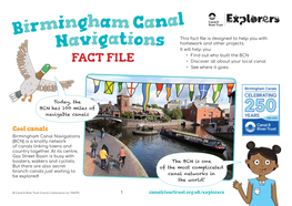 Birmingham Canal Navigations (BCN) Is a Knotty Network of Canals Linking Towns and Country Together