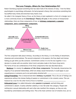 The Love Triangle…Where Do Your Relationships Fit?